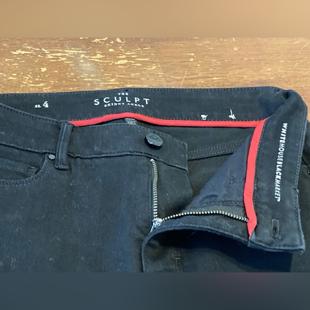 White House Black Market The Sculpt Women’s Skinny Ankle size 4 black